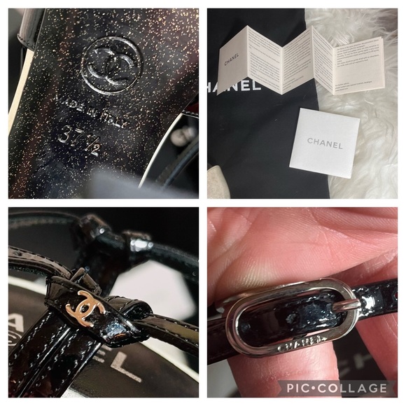 Authentic Chanel glitter Slingback heels h the - Picture 15 of 16